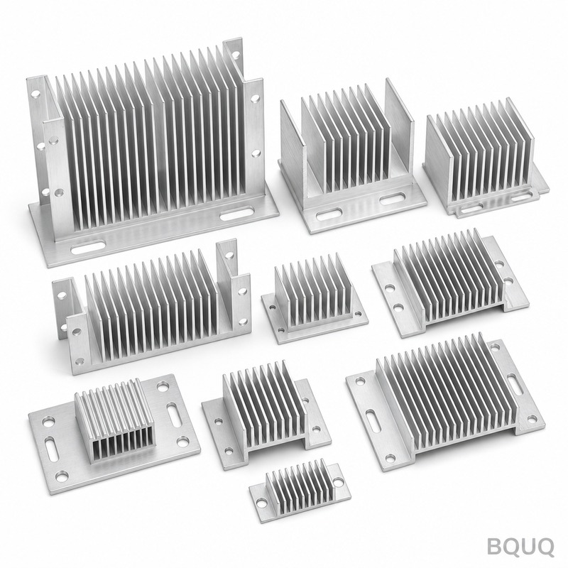 Dissipateur thermique en aluminium personnalisé av