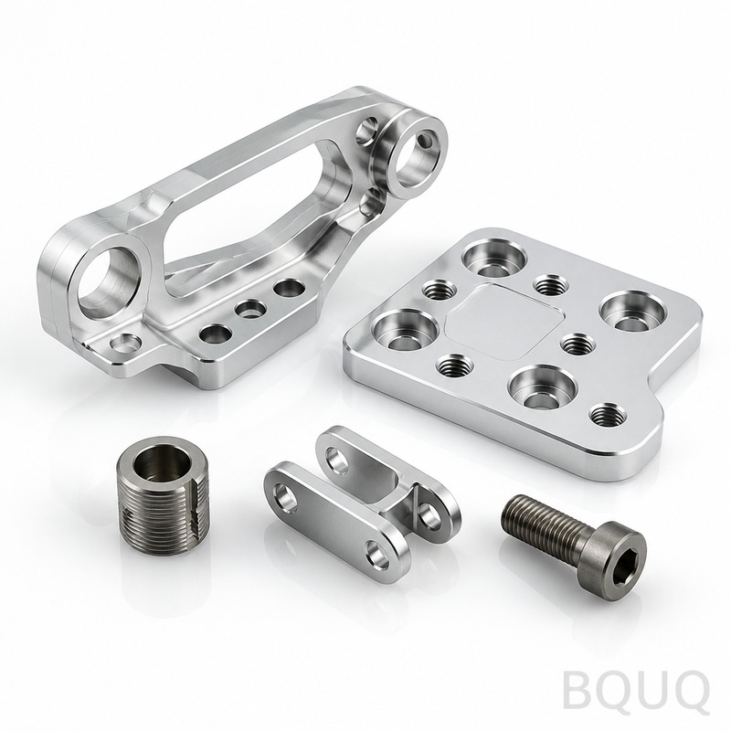 Pièces aérospatiales usinées CNC en aluminium et t