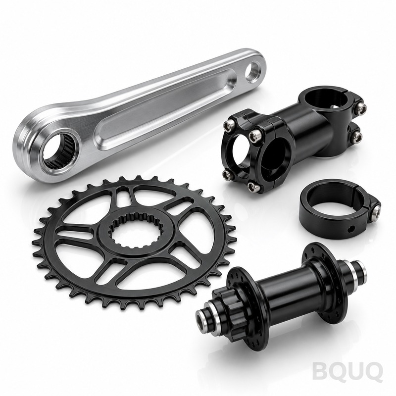 Pièces de vélo en aluminium usinées CNC BQUQ | Fabrication de précision