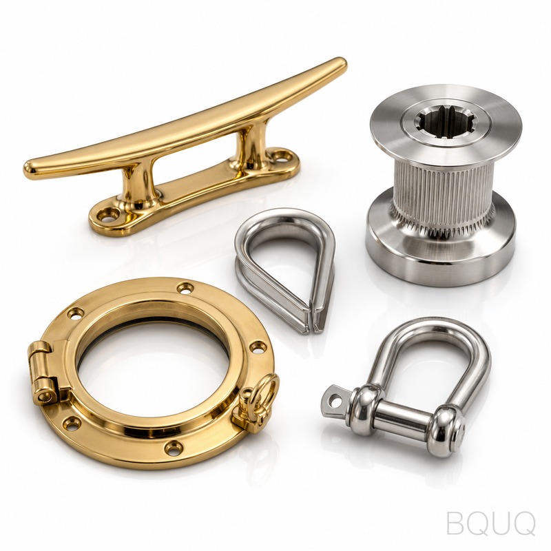 Quincaillerie Marine en Laiton Usinée CNC | Fabrication de Précision BQUQ