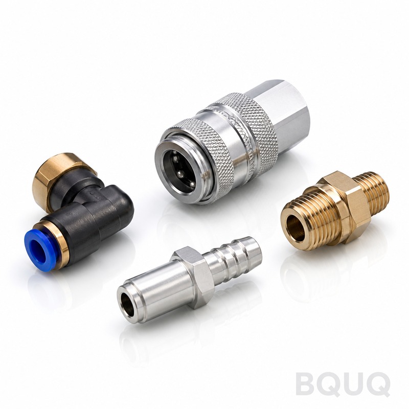 Pièces de Raccords Pneumatiques Usinées CNC BQUQ |