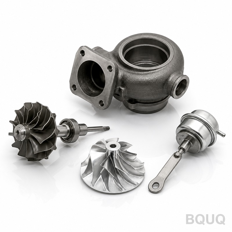 Pièces de turbocompresseur usinées CNC BQUQ | Fabr