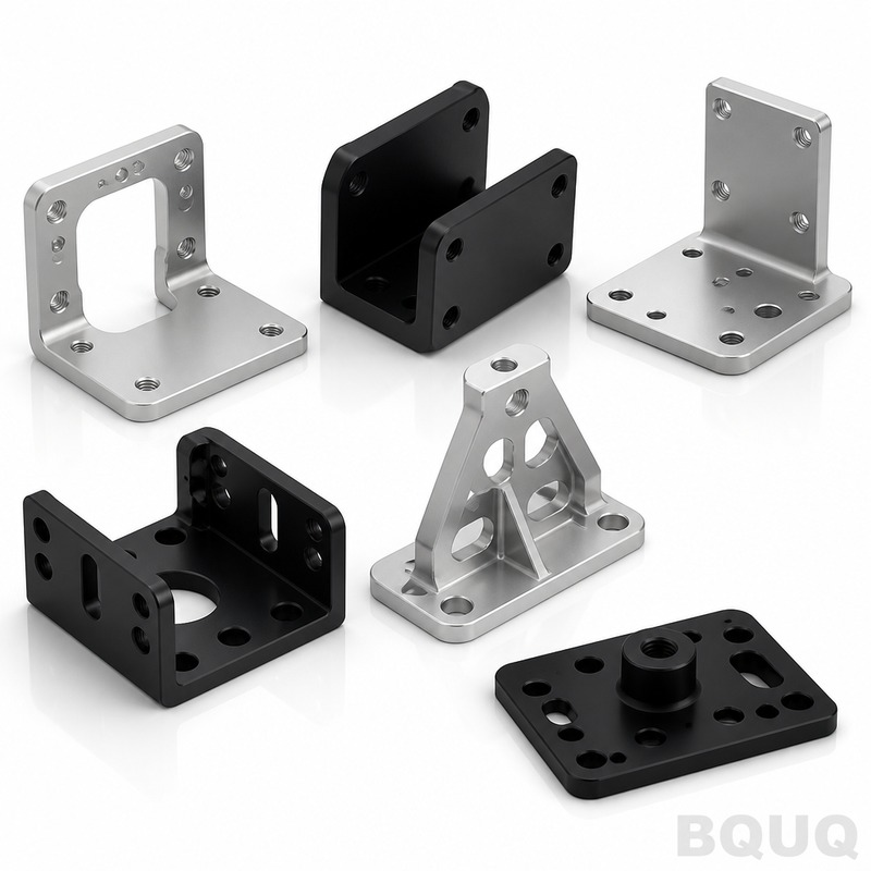 Supports en Aluminium Usinés CNC sur Mesure — Pièces Personnalisées de l'Usine de Précision BQUQ
