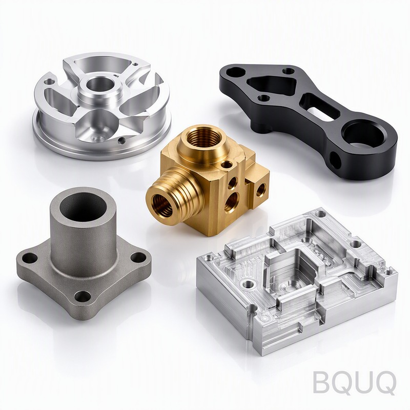 Échantillons de Finitions d'Usinage de Prototypes CNC | BQUQ Fabrication de Précision