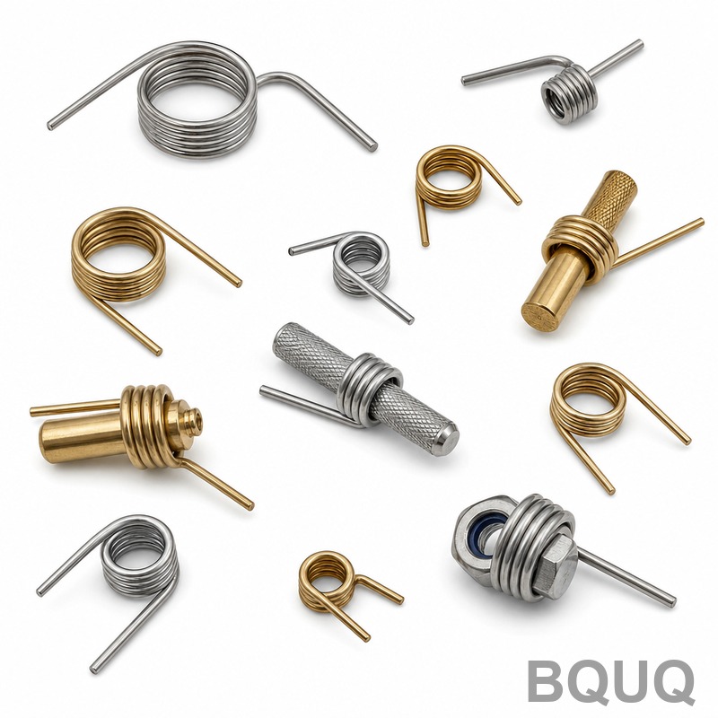 Collection de Ressorts de Torsion pour Arbre à Boucle en Cuivre | BQUQ Precision Springs