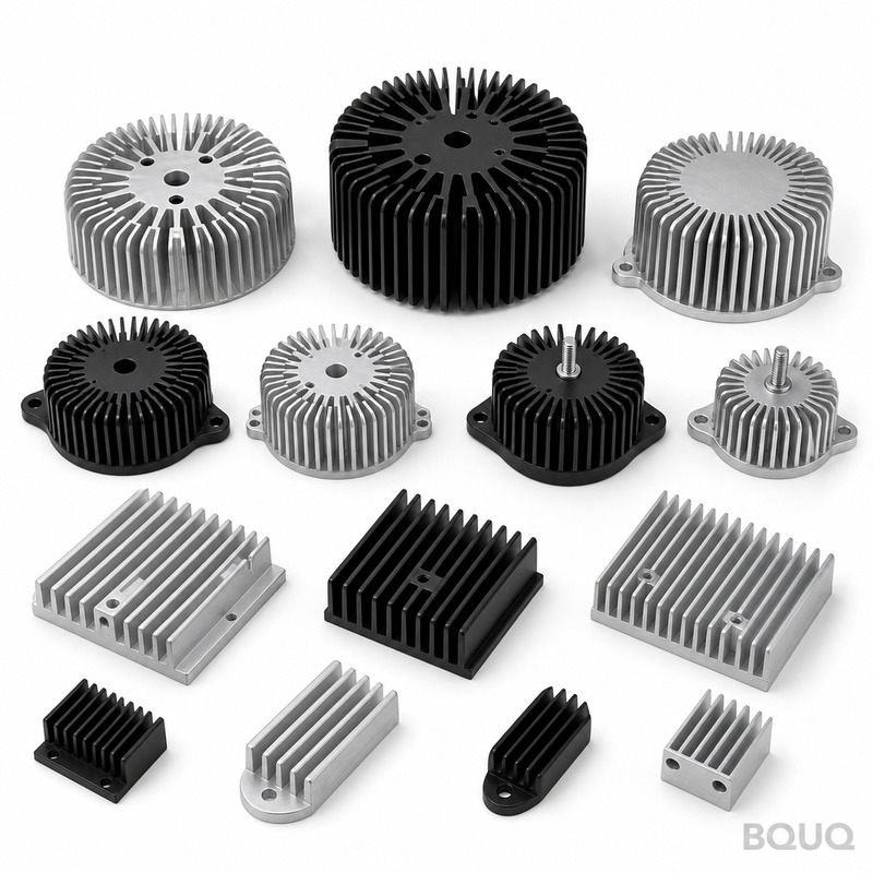 Dissipateur en Aluminium Forgé BQUQ : Fraisage CNC de Précision, Planéité de 0,02 mm, Délai de 7 Jours