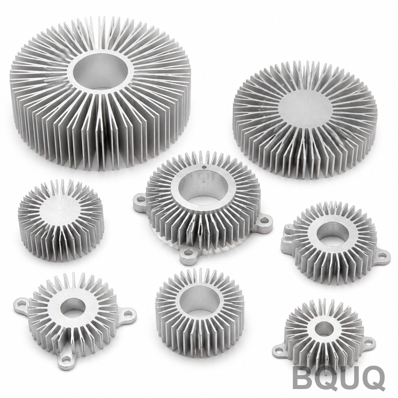Dissipateurs thermiques radiaux en aluminium sur m