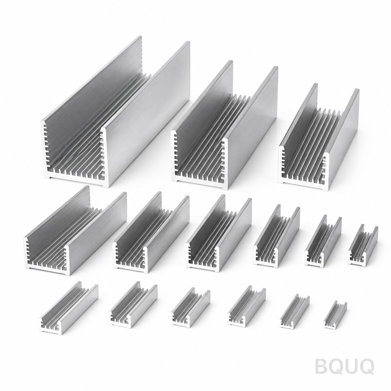 Canaux de Dissipateur Thermique en Aluminium en Fo