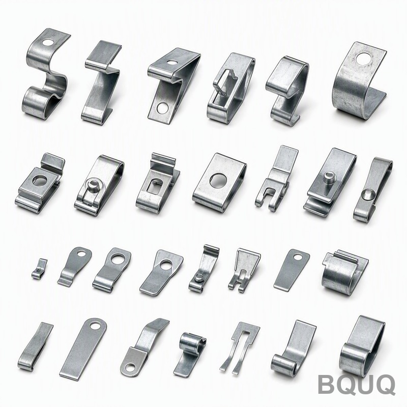 Collection de Clips Ressorts Estampés à Placage de Zinc BQUQ | Fabrication de Précision