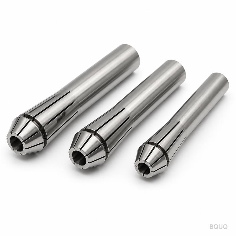 Série de Pinces Allongées pour Tour Automatique Usinées CNC BQUQ | Contrôle de Précision du Battement