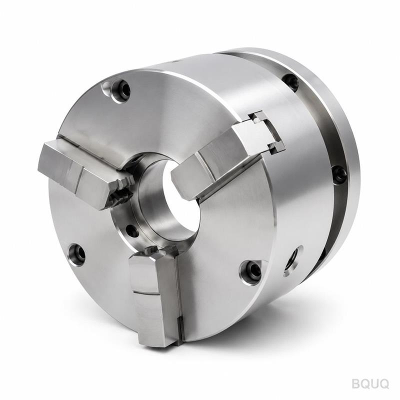 Mandrin Pneumatique à Pince CNC BQUQ 3 Mors Passage de Barre pour Tour Automatique
