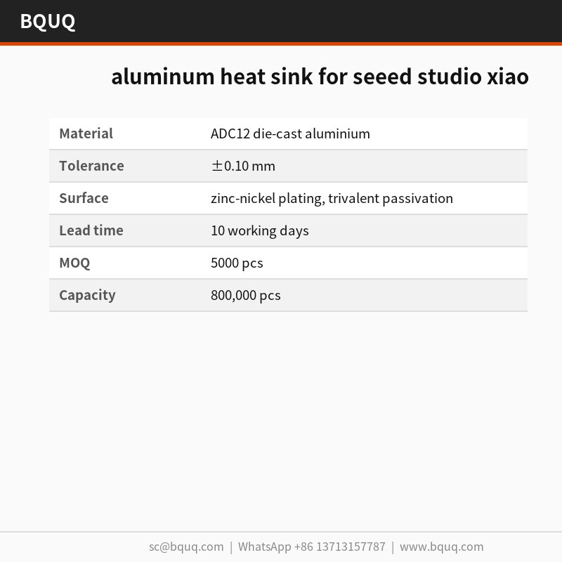 dissipateur thermique en aluminium pour seeed studio xiao
