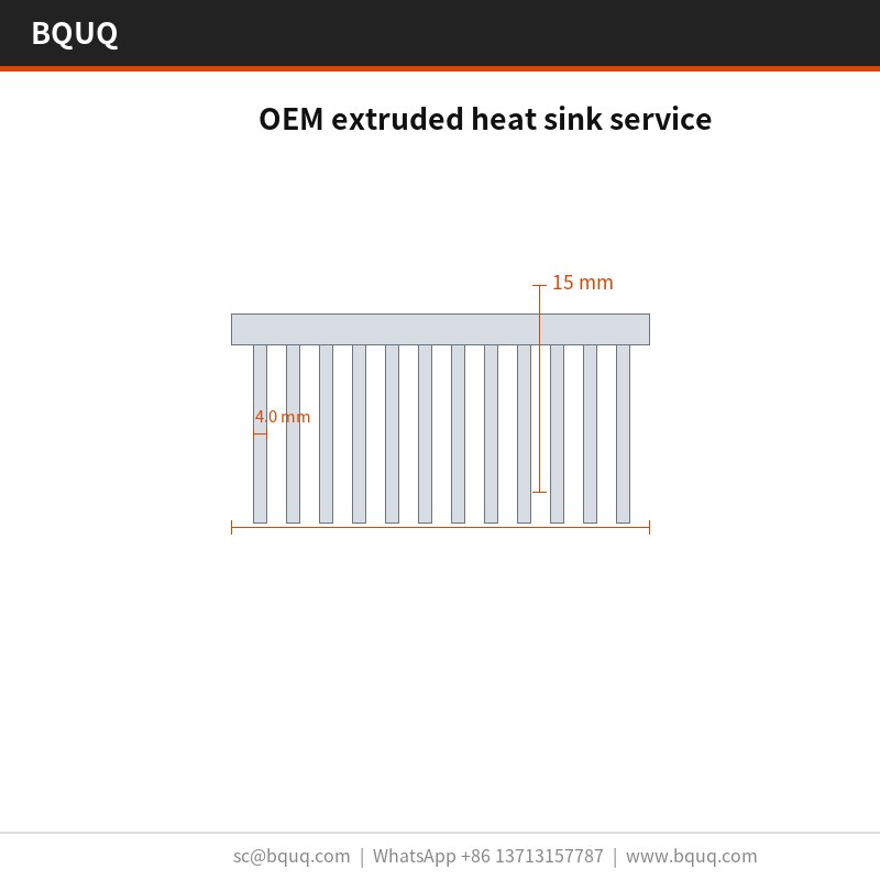 Service OEM de dissipateurs thermiques extrudés