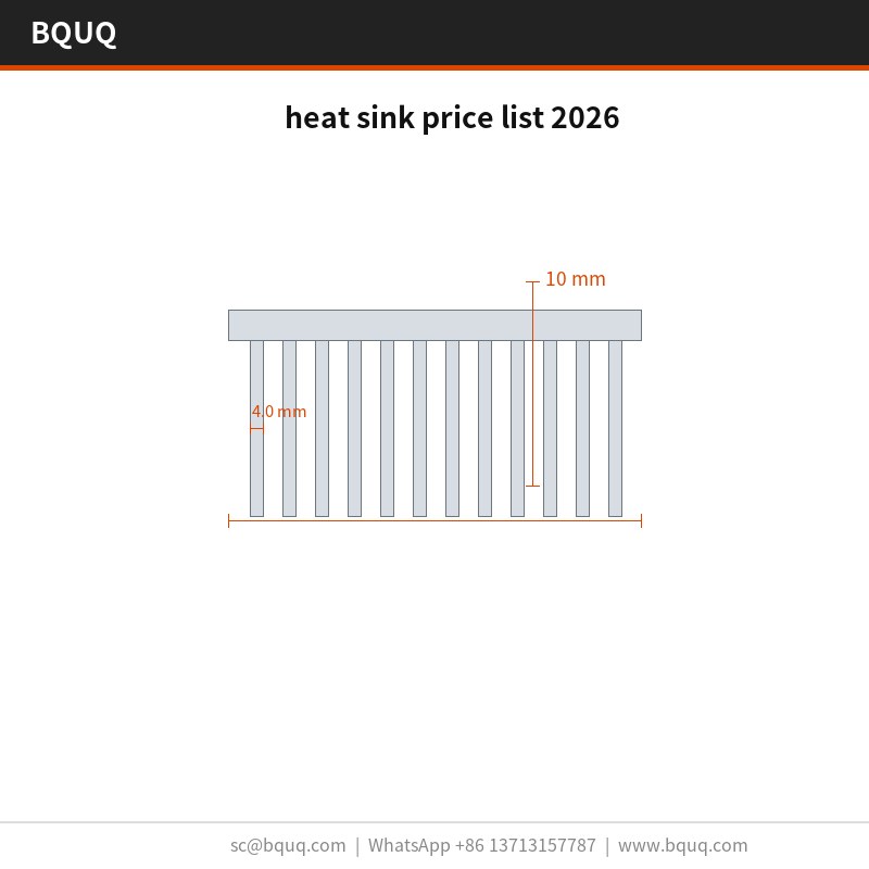 Liste de prix des dissipateurs thermiques 2026