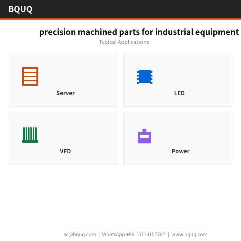 Pièces usinées de précision pour équipements industriels