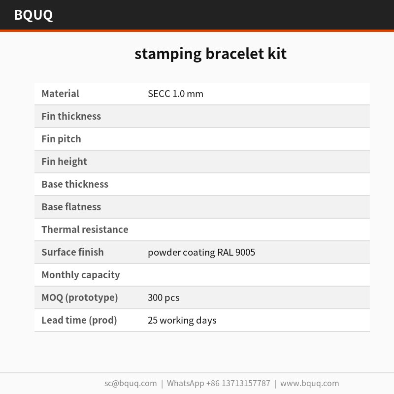 Kit de bracelet à estamper
