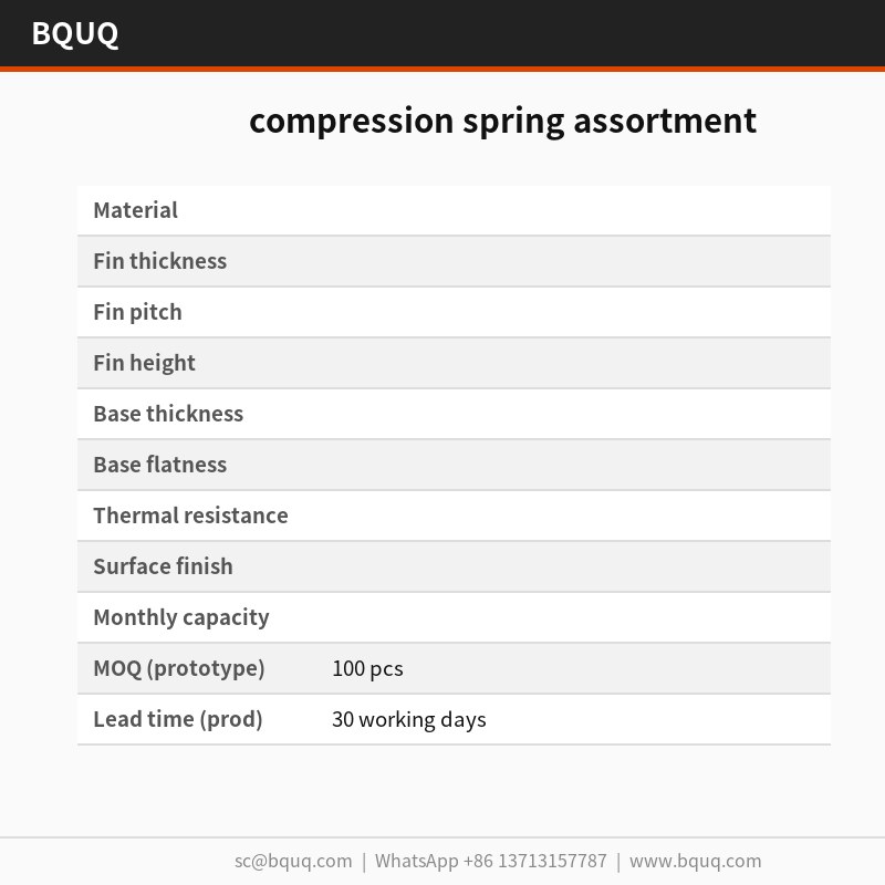 Assortiment de ressorts de compression